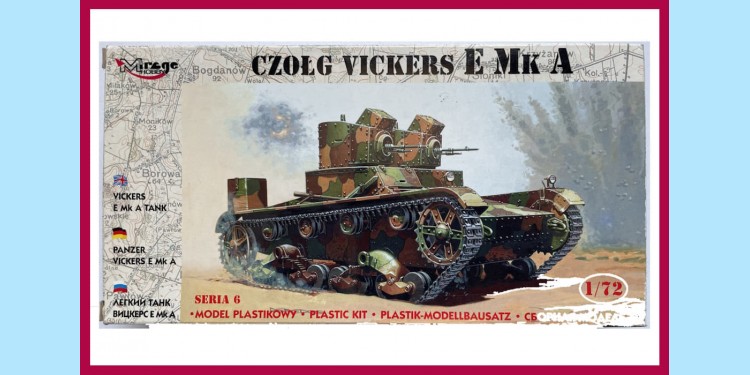 MIRAGE: 72603 - CZOLG ARMSTRONG VICKERS E MKA TANK - NEW - SEALED MIRAGE: 72603 - CZOLG ARMSTRONG VICKERS E MKA TANK - NEW - SEALED